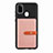 Silikon Hülle Handyhülle Ultra Dünn Schutzhülle Tasche Flexible mit Magnetisch S11D für Samsung Galaxy M21 Rosa