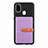 Silikon Hülle Handyhülle Ultra Dünn Schutzhülle Tasche Flexible mit Magnetisch S11D für Samsung Galaxy M21 Violett