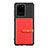 Silikon Hülle Handyhülle Ultra Dünn Schutzhülle Tasche Flexible mit Magnetisch S12D für Samsung Galaxy S20 Ultra 5G Rot