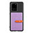 Silikon Hülle Handyhülle Ultra Dünn Schutzhülle Tasche Flexible mit Magnetisch S12D für Samsung Galaxy S20 Ultra 5G Violett