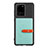 Silikon Hülle Handyhülle Ultra Dünn Schutzhülle Tasche Flexible mit Magnetisch S12D für Samsung Galaxy S20 Ultra Hellblau