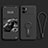 Silikon Hülle Handyhülle Ultra Dünn Schutzhülle Tasche Flexible mit Ständer für Vivo iQOO 9 Pro 5G Schwarz