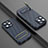 Silikon Hülle Handyhülle Ultra Dünn Schutzhülle Tasche Flexible mit Ständer KC2 für Apple iPhone 13 Pro Max Blau