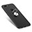Silikon Hülle Handyhülle Ultra Dünn Schutzhülle Tasche Silikon mit Fingerring Ständer für Huawei Enjoy 7S Schwarz