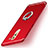 Silikon Hülle Handyhülle Ultra Dünn Schutzhülle Tasche Silikon mit Fingerring Ständer für Huawei GR5 (2017) Rot