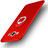 Silikon Hülle Handyhülle Ultra Dünn Schutzhülle Tasche Silikon mit Fingerring Ständer für Samsung Galaxy A3 SM-300F Rot