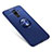 Silikon Hülle Handyhülle Ultra Dünn Schutzhülle Tasche Silikon mit Fingerring Ständer für Samsung Galaxy A6 Plus (2018) Blau