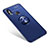 Silikon Hülle Handyhülle Ultra Dünn Schutzhülle Tasche Silikon mit Fingerring Ständer für Xiaomi Mi 6X Blau