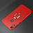 Silikon Hülle Handyhülle Ultra Dünn Schutzhülle Tasche Silikon mit Magnetisch Fingerring Ständer A01 für Huawei Nova 4 Rot