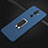 Silikon Hülle Handyhülle Ultra Dünn Schutzhülle Tasche Silikon mit Magnetisch Fingerring Ständer A01 für Nokia 7 Plus Blau