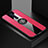 Silikon Hülle Handyhülle Ultra Dünn Schutzhülle Tasche Silikon mit Magnetisch Fingerring Ständer A01 für Oppo Reno2 Z