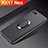 Silikon Hülle Handyhülle Ultra Dünn Schutzhülle Tasche Silikon mit Magnetisch Fingerring Ständer A01 für Oppo RX17 Neo Schwarz