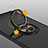 Silikon Hülle Handyhülle Ultra Dünn Schutzhülle Tasche Silikon mit Magnetisch Fingerring Ständer A01 für Oppo RX17 Pro