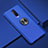 Silikon Hülle Handyhülle Ultra Dünn Schutzhülle Tasche Silikon mit Magnetisch Fingerring Ständer A01 für Oppo RX17 Pro Blau
