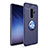 Silikon Hülle Handyhülle Ultra Dünn Schutzhülle Tasche Silikon mit Magnetisch Fingerring Ständer A01 für Samsung Galaxy S9 Plus Blau