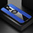 Silikon Hülle Handyhülle Ultra Dünn Schutzhülle Tasche Silikon mit Magnetisch Fingerring Ständer A01 für Xiaomi Redmi K30 5G Blau