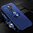 Silikon Hülle Handyhülle Ultra Dünn Schutzhülle Tasche Silikon mit Magnetisch Fingerring Ständer A01 für Xiaomi Redmi Note 8 Pro Blau