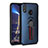 Silikon Hülle Handyhülle Ultra Dünn Schutzhülle Tasche Silikon mit Magnetisch Fingerring Ständer A02 für Huawei Honor V10 Lite Blau
