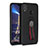 Silikon Hülle Handyhülle Ultra Dünn Schutzhülle Tasche Silikon mit Magnetisch Fingerring Ständer A02 für Huawei Honor V10 Lite Schwarz