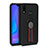 Silikon Hülle Handyhülle Ultra Dünn Schutzhülle Tasche Silikon mit Magnetisch Fingerring Ständer A02 für Huawei P20 Lite Schwarz