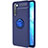 Silikon Hülle Handyhülle Ultra Dünn Schutzhülle Tasche Silikon mit Magnetisch Fingerring Ständer A03 für Oppo Reno3 Blau