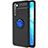Silikon Hülle Handyhülle Ultra Dünn Schutzhülle Tasche Silikon mit Magnetisch Fingerring Ständer A03 für Oppo Reno3 Blau und Schwarz