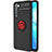 Silikon Hülle Handyhülle Ultra Dünn Schutzhülle Tasche Silikon mit Magnetisch Fingerring Ständer A03 für Oppo Reno3 Rot und Schwarz