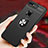 Silikon Hülle Handyhülle Ultra Dünn Schutzhülle Tasche Silikon mit Magnetisch Fingerring Ständer für Huawei Enjoy 8 Plus Schwarz