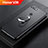 Silikon Hülle Handyhülle Ultra Dünn Schutzhülle Tasche Silikon mit Magnetisch Fingerring Ständer für Huawei Honor View 20 Schwarz
