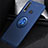 Silikon Hülle Handyhülle Ultra Dünn Schutzhülle Tasche Silikon mit Magnetisch Fingerring Ständer für Huawei P30 Lite Blau