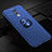 Silikon Hülle Handyhülle Ultra Dünn Schutzhülle Tasche Silikon mit Magnetisch Fingerring Ständer für Oppo Realme X Blau