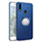 Silikon Hülle Handyhülle Ultra Dünn Schutzhülle Tasche Silikon mit Magnetisch Fingerring Ständer für Samsung Galaxy A8s SM-G8870 Blau