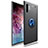 Silikon Hülle Handyhülle Ultra Dünn Schutzhülle Tasche Silikon mit Magnetisch Fingerring Ständer für Samsung Galaxy Note 10 Plus 5G Blau und Schwarz