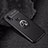 Silikon Hülle Handyhülle Ultra Dünn Schutzhülle Tasche Silikon mit Magnetisch Fingerring Ständer für Xiaomi Redmi Note 7 Schwarz