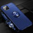 Silikon Hülle Handyhülle Ultra Dünn Schutzhülle Tasche Silikon mit Magnetisch Fingerring Ständer T01 für Apple iPhone 11 Pro