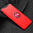 Silikon Hülle Handyhülle Ultra Dünn Schutzhülle Tasche Silikon mit Magnetisch Fingerring Ständer T01 für Oppo Find X