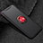 Silikon Hülle Handyhülle Ultra Dünn Schutzhülle Tasche Silikon mit Magnetisch Fingerring Ständer T01 für Oppo Find X Rot und Schwarz