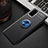 Silikon Hülle Handyhülle Ultra Dünn Schutzhülle Tasche Silikon mit Magnetisch Fingerring Ständer T01 für Samsung Galaxy S20 Plus 5G Blau und Schwarz