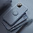 Silikon Hülle Handyhülle Ultra Dünn Schutzhülle Tasche Silikon mit Magnetisch Fingerring Ständer T02 für Apple iPhone 11 Pro Grau