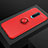 Silikon Hülle Handyhülle Ultra Dünn Schutzhülle Tasche Silikon mit Magnetisch Fingerring Ständer T02 für Oppo RX17 Pro