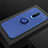 Silikon Hülle Handyhülle Ultra Dünn Schutzhülle Tasche Silikon mit Magnetisch Fingerring Ständer T02 für Oppo RX17 Pro Blau