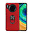 Silikon Hülle Handyhülle Ultra Dünn Schutzhülle Tasche Silikon mit Magnetisch Fingerring Ständer T03 für Huawei Mate 30 5G Rot