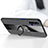 Silikon Hülle Handyhülle Ultra Dünn Schutzhülle Tasche Silikon mit Magnetisch Fingerring Ständer T03 für Huawei Nova 5T