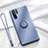 Silikon Hülle Handyhülle Ultra Dünn Schutzhülle Tasche Silikon mit Magnetisch Fingerring Ständer T03 für Huawei P30 Pro Violett