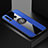 Silikon Hülle Handyhülle Ultra Dünn Schutzhülle Tasche Silikon mit Magnetisch Fingerring Ständer T04 für Huawei Honor 20E Blau