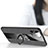 Silikon Hülle Handyhülle Ultra Dünn Schutzhülle Tasche Silikon mit Magnetisch Fingerring Ständer T06 für Apple iPhone 11 Pro