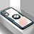 Silikon Hülle Handyhülle Ultradünn Schutzhülle Flexible Tasche Durchsichtig Transparent mit Magnetisch Fingerring Ständer C02 für Huawei P20