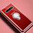 Silikon Hülle Handyhülle Ultradünn Schutzhülle Flexible Tasche Durchsichtig Transparent mit Magnetisch Fingerring Ständer C02 für Samsung Galaxy S10 5G Rosegold