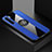 Silikon Hülle Handyhülle Ultradünn Schutzhülle Flexible Tasche Durchsichtig Transparent mit Magnetisch Fingerring Ständer S01 für Oppo A91
