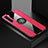 Silikon Hülle Handyhülle Ultradünn Schutzhülle Flexible Tasche Durchsichtig Transparent mit Magnetisch Fingerring Ständer S01 für Oppo A91 Pink